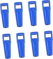 Toddmomy 8pcs Bike Valve Caps: Aluminum Alloy Tire Stem Caps - High-Strength Hole Design French Bicycle Valve Cover for Smooth Cycling