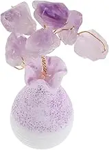 ABOOFAN Amethyst Bonsai Tree Tranquil Crystal Tree of Life Ornament for Zen Garden Decor Compact and Delicate Tabletop Decoration Gemstone Craftsmanship for