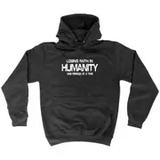 Losing Faith Humanity One Person At A Time - Funny Novelty Hoodies Hoodie