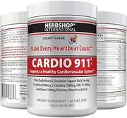 Cardio 911® Heart Health - Nitric Oxide Supplement - (16.82 Ounce Powder with Scoop) - Tart Cherry Flavor L-Arginine 5000 mg and L-Citrulline 1000 mg Combo (Pack of 1)