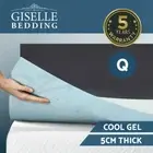 5CM COOL GEL Memory Foam Mattress Topper 60kg/m³ BAMBOO Cover 1000 points Queen