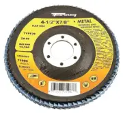 CASE OF (10) FORNEY 71986 4 1/2" X 7/8" 60 GRIT GRINDER WHEEL FLAP DISC WHEELS