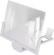 LIFKICH Phone Screen Amplifier Video Magnifier with Compact Design for Home Office Use Lightweight and Easy to Carry Compatible with All Smartphones White
