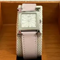 在飛比找PopChill優惠-[二手] Hermès H手錶 95新 銀色x粉色
