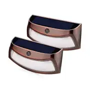 Solar Lights Outdoor, Copper Outdoor Step Lights, Warm White Copper Case