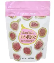 Trader Joe's Freeze Dried FIG SLICES Unsweetened & Unsulfured Fruit *BB 1/2026*
