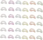 Angoily 200pcs Glowing Links Connector Rings Multi Color Acrylic Hoops for Jewelry Hat Chains and Phone Straps Durable for Easy Assembly and Stylish Accessories