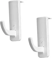 Mikinona 2pcs Self Adhesive Headphone Holder Hooks White Headset Rack Hanger for Home Office and Cafe Use Strong Adhesive Compatible Headphones