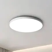 USOR LED Ceiling Light, 40W D37cm LED Flush Mount Light Fixtures High Brightness White Light Ultra-Thin Close to Ceiling Chandelier Round Ceiling Light for Bedroom Living Room Kitchen Garage Basement