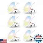 FREELICHT 6 Pack Retrofit LED Recessed Lighting 6 Inch, Selectable 2700K/3000