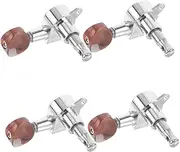 SECFOU Luxury Guitar Tuning Pegs Full Enclosed Tuners Bass Guitar Tuning Pegs Accurate Intonation Easy to Install Set