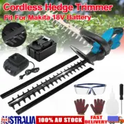 Cordless Electric Hedge Trimmer Garden Pruner Cutter Battery Rechargeable 18V