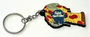 PBR Pabst Blue Ribbon Beer Pizza Crave Advertising Promo Key Chain New NOS