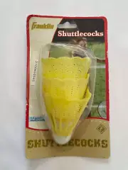 Franklin A-Grade Shuttlecock ( 3 shuttlecocks ) badminton Yellow/whi 3252/02 NEW