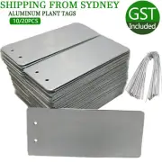 10/20pcs Aluminum Plant Label Tag Double Side Tree ID Tags Nursey Seeding Marker