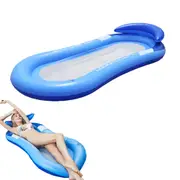 Floating Pool Mat Inflatable for Pool Lounge Raft Bed Mat Mattress Mesh Water Bed