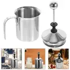 1PC Handheld Milk Frothing Pitchers Double Mesh Handheld Stainless Steel for