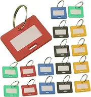 TOGEVAL Organized Key Sorting 50pcs Plastic Number Key Tags Metal Keychains Id Labels for Home Office Travel
