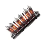 IN-14 6- digits Nixie clock. Carbon fiber case. With installed tubes.Yu