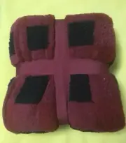 Velvet Plush Throw Red And Black Checkered - 50” X 60” Buffalo Plaid