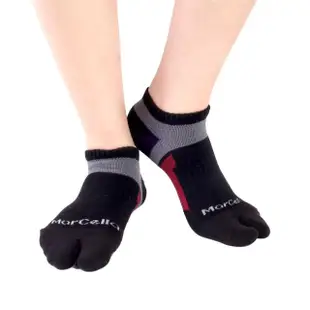 【MarCella 瑪榭】MIT抗菌除臭機能足弓二趾運動襪(除臭/短襪/運動襪/機能襪/趾襪)