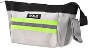 650D Ox Fabric Tool Bag - Multifunctional Tool Storage Bag with Pockets Zipper Closure Multicolor Large