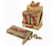 RAW Classic Pre Rolled Tips Filter Roach Metal Storage Tin 100 Pack 6 Tin in box
