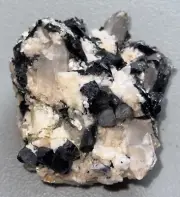 Black Tourmaline Quartz Crystal Specimen,Metaphysical,Unique,Decor,Mica,Reiki