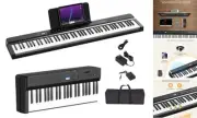 Upgraded Folding Piano Keyboard, 88 Key Full Size Semi Weighted Keyboard