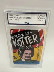 1976 Welcome Back Kotter Wax Pack Factory Sealed
