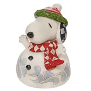 Peanuts by Jim Shore Mini Snoopy Snowman 9cm