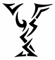 "TRIBAL Y" Design Letter Stencil Name Initial Alphabet 4" 5" 6" 7" Inch Sheet