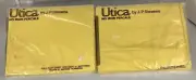Utica VTG Full Flat Fitted Sheets USA No Iron Percale Daffodil Yellow NEW OLD