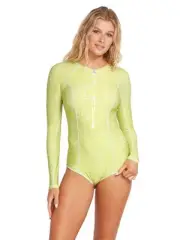 Volcom Women's Tropicoco Bodysuit (Citron, X-Large)