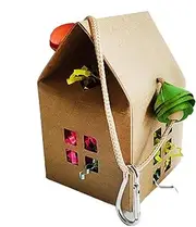 Vgvgaj Bird Toys | Parrot Feeder Box Hangable Toys - Creative Lovebird Cage Shredding Paper for Cockatiel, Parrotlet