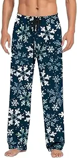 [Generic] Fuzzy House Mens Casual Pants Pajama Pants With Drawstring And Pockets Men's Twill Pants