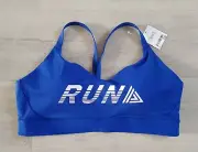 NEXT size 16 bright blue RUN SPORTS TOP / GYM BRA jogging SPORTS running WHITE