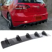 For VW Golf MK5 GTI GTD Carbon Rear Diffuser Fins Bumper Lip Splitter Spoiler (for: Volkswagen)