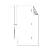 22-32642-000 Mud Flap Polyethylene, Black, 901.7 Mm X 533.4 M for Freightliner