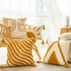 Cotton Throw Pillowcase Skin-friendly Cushion Cover Throw Pillowcover Sofa/Bed