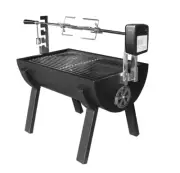 Jumbuck Small Novo Battery Spit Roaster with Rotisserie - Black