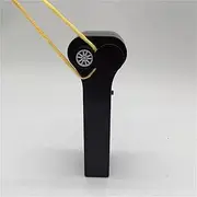 Zip String Rope Launcher Loop Lasso String Toy Loop Lasso String Shooter Handheld Rope Launcher Toy Propeller Thruster for Kids Adults (Color : Black)