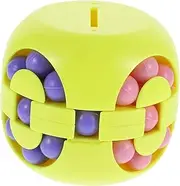 Totority Fingertip Bean Cube Toy for Children Rotating Puzzle Game Educational Toy Decorative Money Bank Random Color
