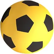 Yardwe Silent Football Soccer Ball Indoor Silent Soccer Ball for Soft Indoor Football Yellow Pu Foam