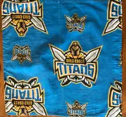Gold Coast Titans NRL Team Logo Material Table Napkin * Material Square