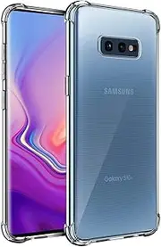 Verco Mobile Phone Case for Samsung Galaxy S10e, Anti-Shock Protective Case for Samsung Galaxy S10e, Silicone [Screen & Camera Protection] Soft Flexible TPU Case, Transparent
