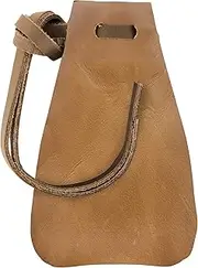 [Nabob Leather] Leather Drawstring Pouch, Coin Bag, Medicine Tobacco Pouch Medieval Reenactment Made in U.S.A
