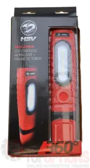 GENUINE HSV 600 Lumen LED Cordless Worklight and Magnetic Torch - HSV-SPZ189903