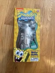 Nickelodeon Spongebob Squarepants Color Your Own Water Bottle W/ Clip & Markers