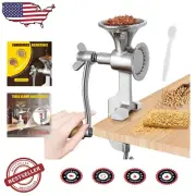 Manual Stainless Steel Grain Mill - Fineness Adjustable Hand Grinder for Spices